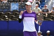 Korda in action at the 2025 Winston-Salem Open (Image Source: Getty)